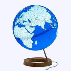 Sapphire Dünya Küresi: Mavi, 33 cm, Işıklı, Derin