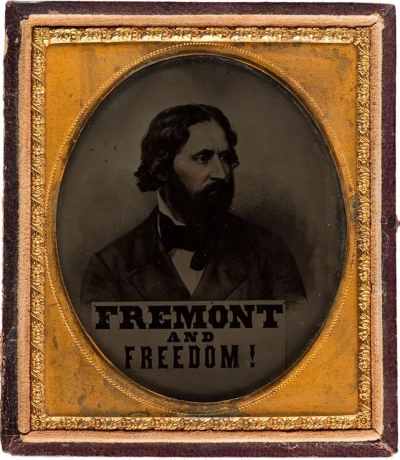 Humboldt, ilk Cumhuriyetçi aday olan John C. Frémont’un 1856 başkanlık kampanyasına destek verdi. (Alan V. Weinberg Koleksiyonu, Heritage Auctions'ın izniyle)