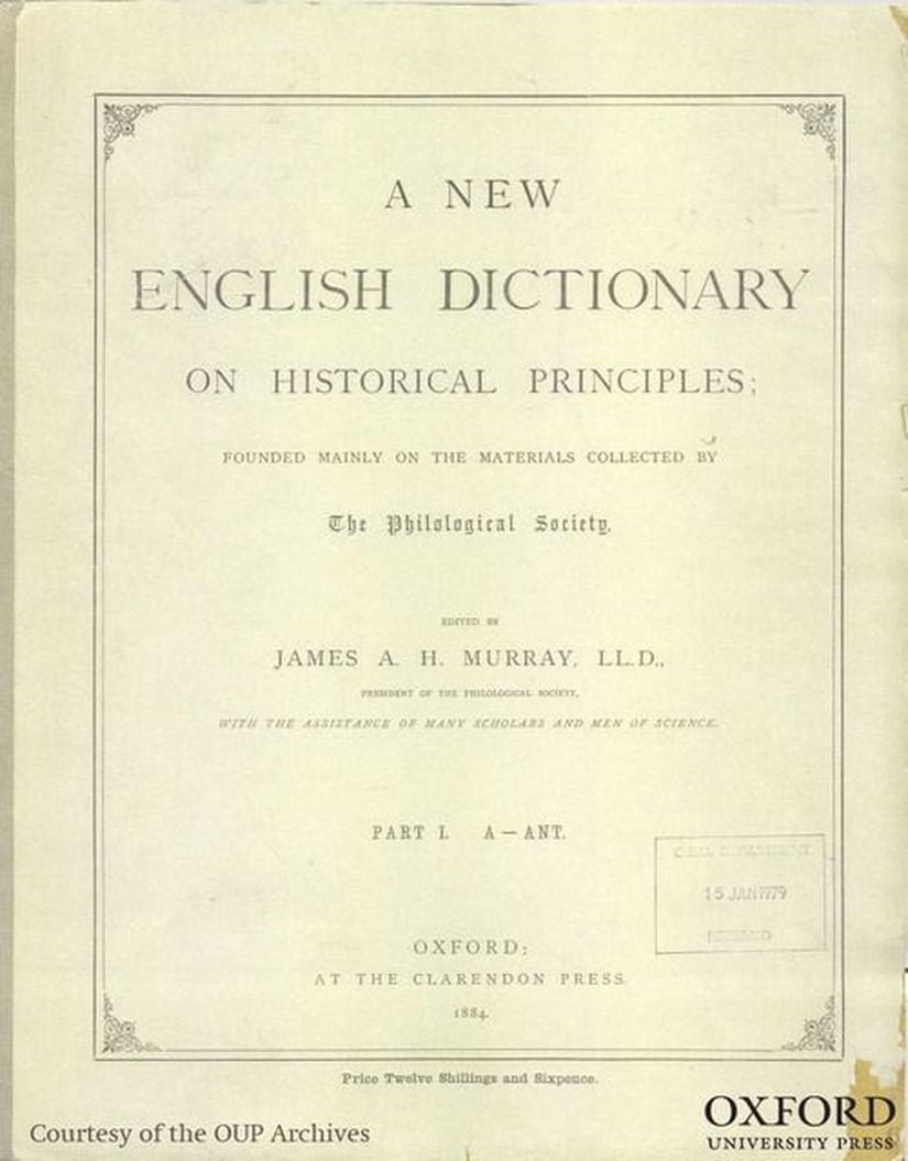 Oxford İngilizce Sözlüğü’nün İlk Nüshasının İlk Sayfası