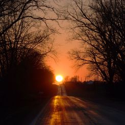  A Picturesque Equinox Sunset 