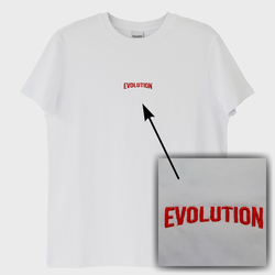 Evolution Nakışlı Premium Pamuk T-Shirt - M