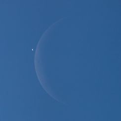  Daytime Moon Meets Morning Star 