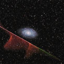 Meteor Misses Galaxy