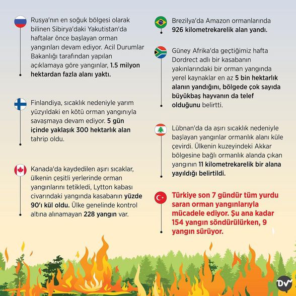 Hangi ülkeler yangınla mücadele ediyor (3)