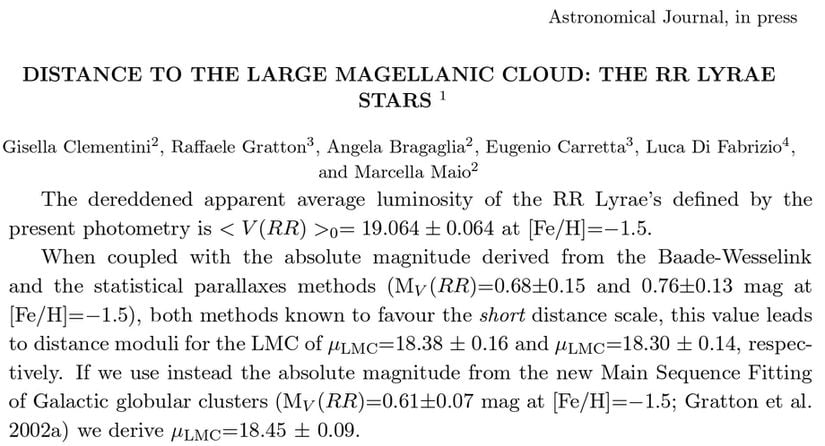 Örneğin Büyük Magellan Bulutu'ndaki yıldızlara olan uzaklığı anlatan bu makaleye göz atabilirsiniz.