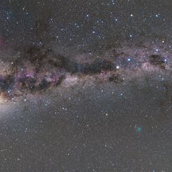  Close Comet and the Milky Way 