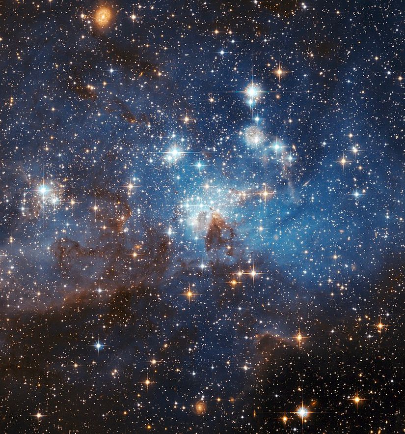 Büyük Macellan Bulutu'ndaki LH 95 yıldız doğum yeri.