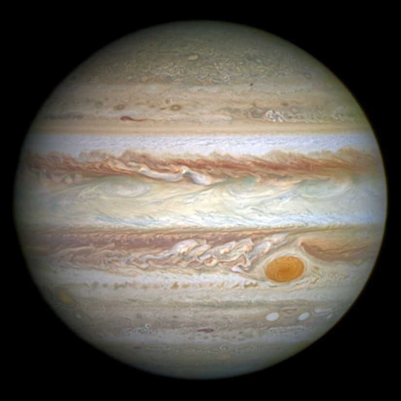 Güneş sisteminin en büyük gezegeni Jüpiter.