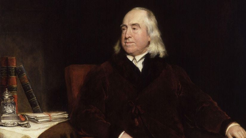 Henry William Pickersgill tarafından yapılmış Jeremy Bentham portresi