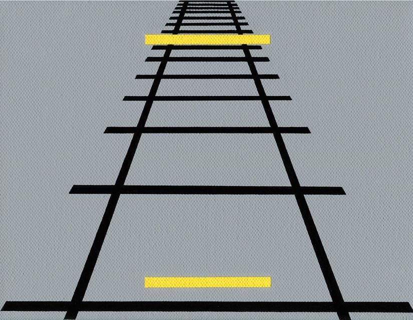 İki sarı çizgi farklı boyutlarda görünmesine rağmen aynı uzunluktadır.
