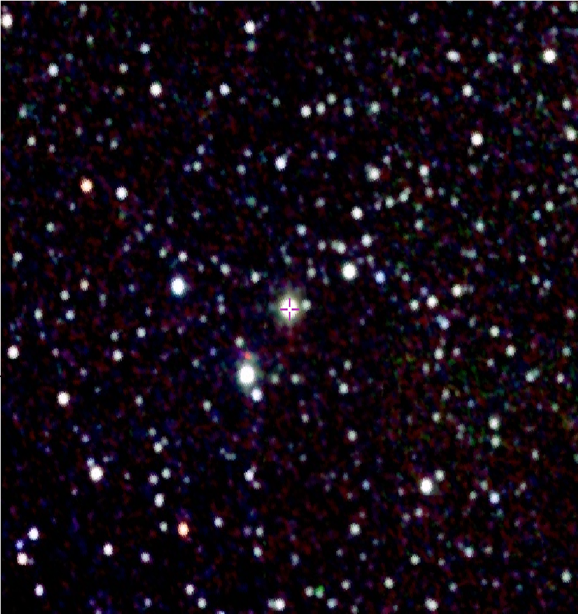 HV 11417 Throne-Zytkow Cismi olduğu düşünülen yıldız.
