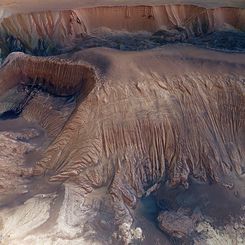  Collapse in Hebes Chasma on Mars 