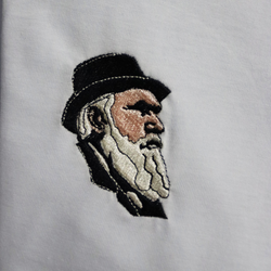 Darwin Nakışlı Premium Pamuk T-Shirt - XS