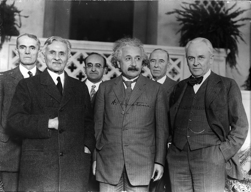 Albert Abraham Michelson, Albert Einstein, Robert Andrews Millikan