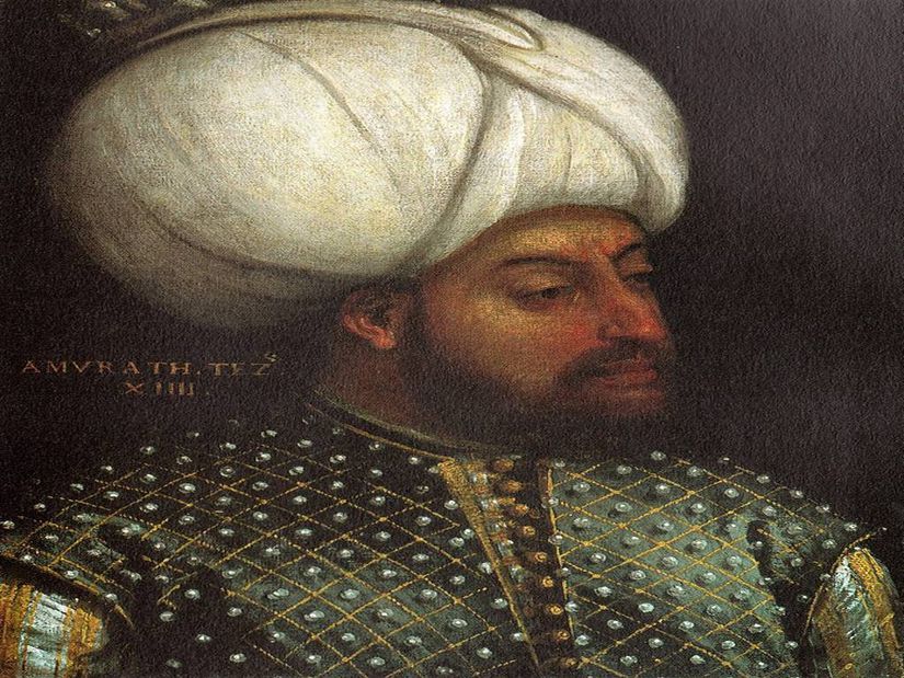 III. Murad tasvir eden bir çizim.
