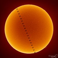  The Space Station Crosses a Spotless Sun 