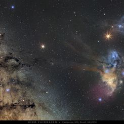  Saturn and Mars visit Milky Way Star Clouds 