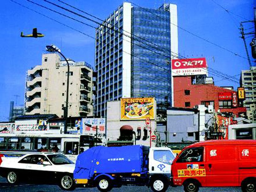 Görsel 9. Değişim körlüğü araştırmasında kullanılan “Japon” şehrinin hareketli görüntüsünden bir kare.