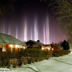  Light Pillars over Finland 