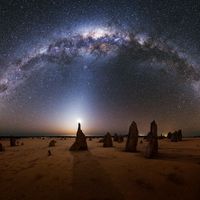  Milky Way over the Pinnacles in Australia 