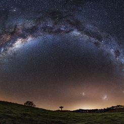  Three Galaxies over New Zealand 