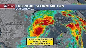 Tropical Storm Milton Takes Aim At Florida Gulf Coast