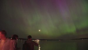 Stargazers Captivated By Stunning Meteor Shower And Aurora