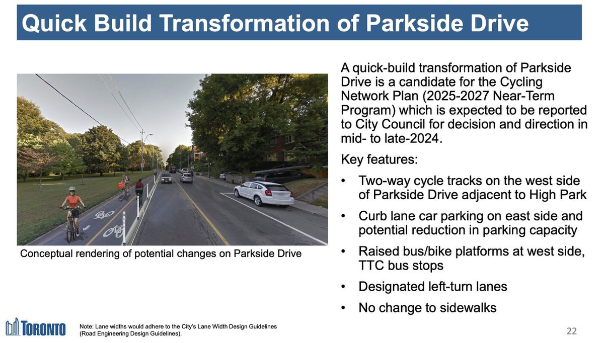 Toronto’s Parkside Drive Plans Face Provincial Pushback