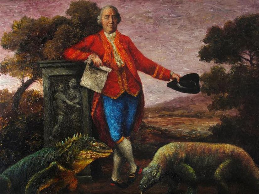 "David Hume'un Ampirik Sujeleri" adlı yağlı boya tablo