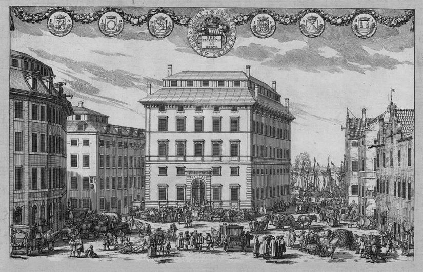 Sveriges Riksbank’ın Stockholm’deki ilk binası.
