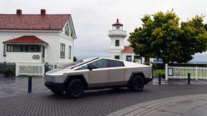 Tesla Cybertruck Surges Ahead With License Plate Debut