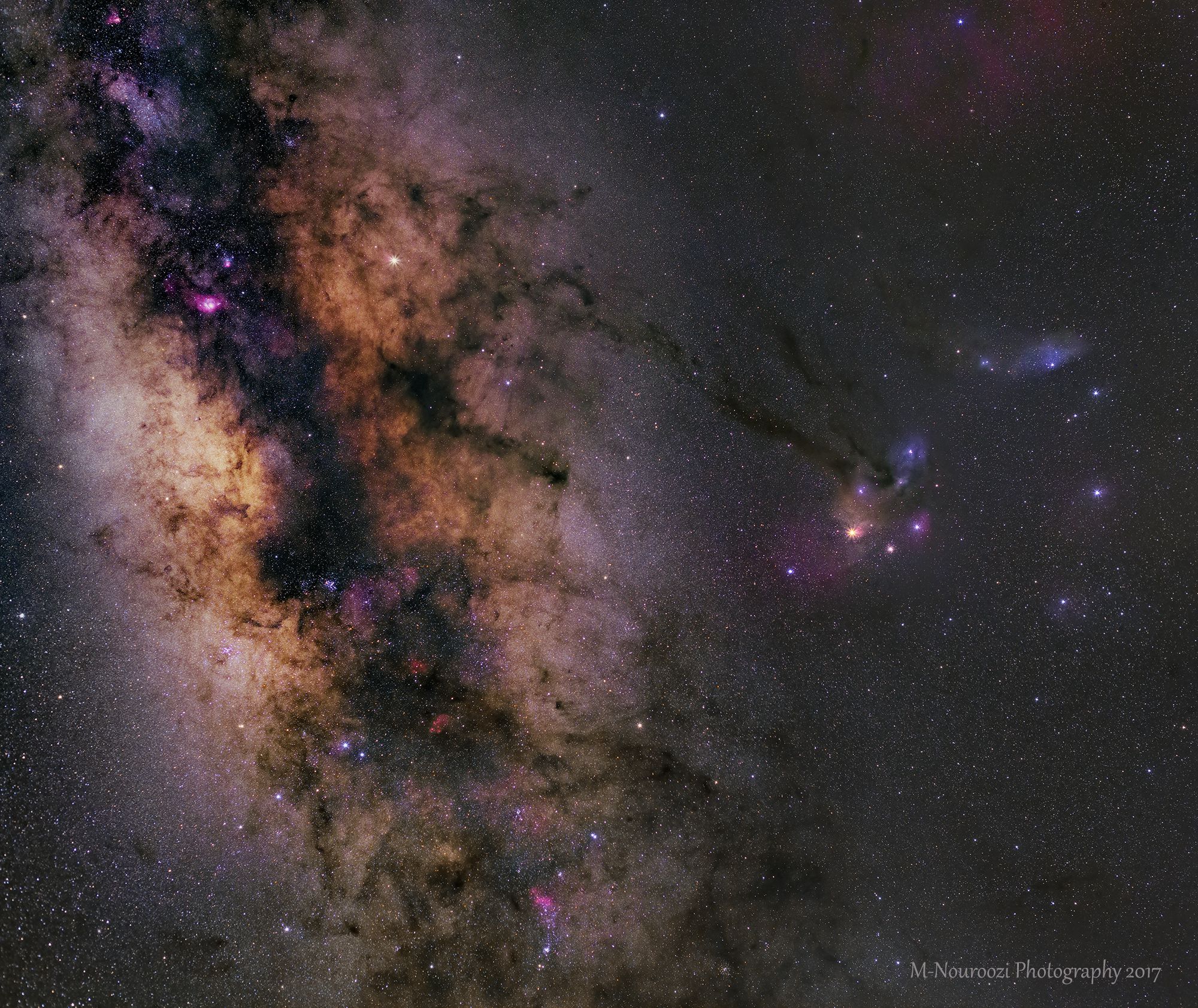  Saturn in the Milky Way 