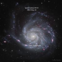 Yakındaki Sarmal Gökada M101'de Süpernova Keşfedildi