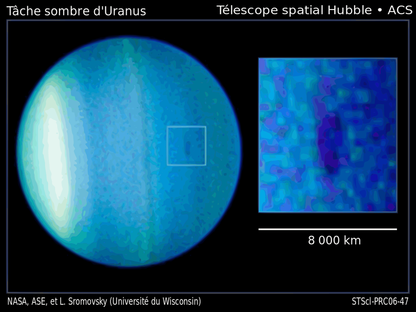 Uranüs üzerinde görülen kara bulut