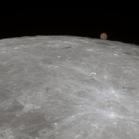  Mars Rises above the Lunar Limb 