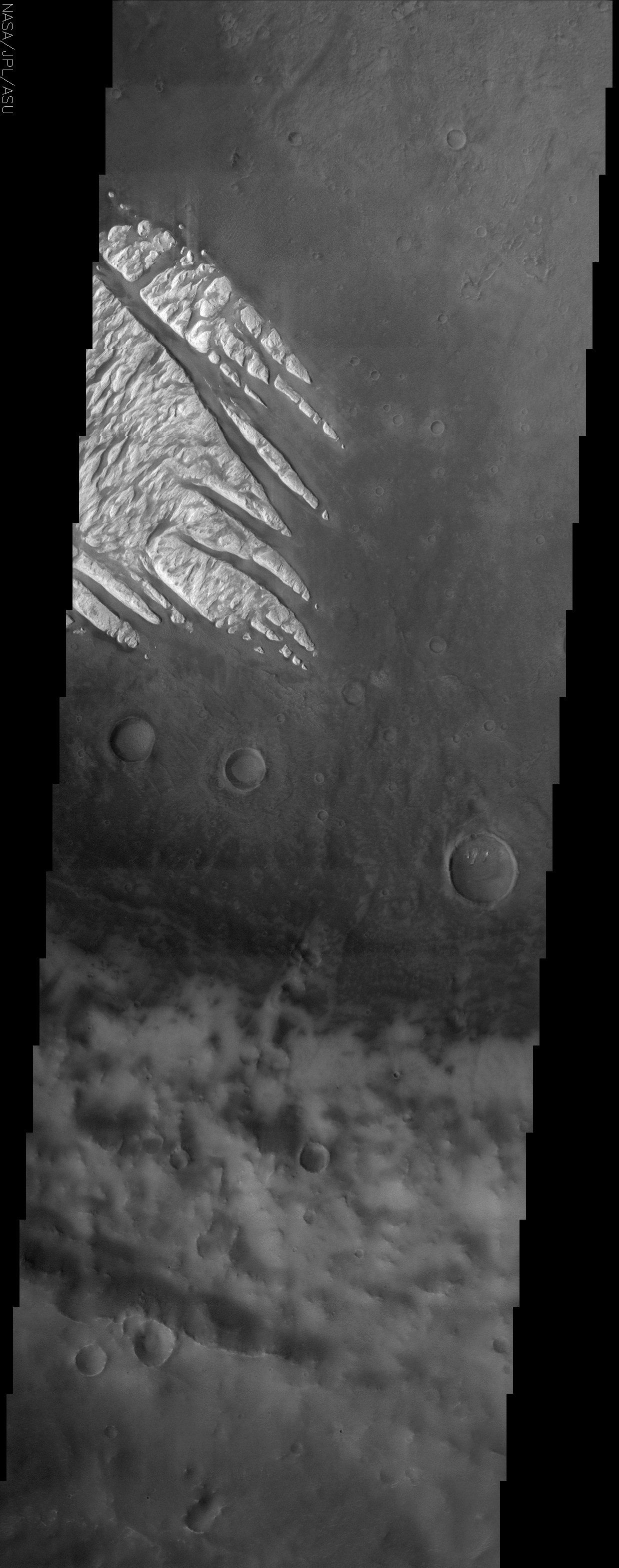  White Rock Fingers on Mars 