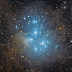  M45: The Pleiades Star Cluster 