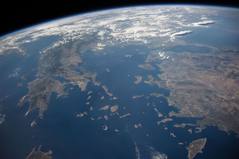 Uluslararası Uzay İstasyonu'ndan Ege Denizi