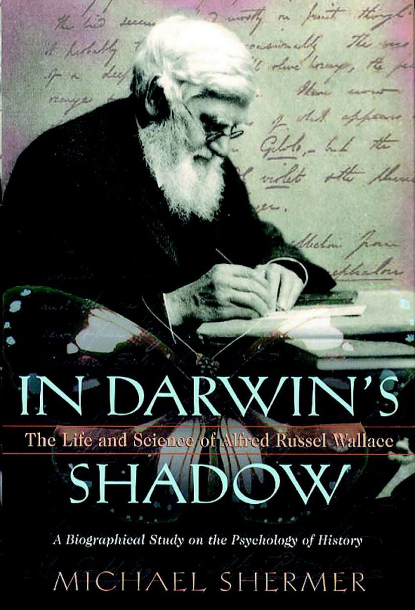 Shermer tarafından basılan "Darwin'in Gölgesinde" isimli kitabın kapağı...