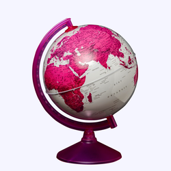 Globe Dünya Küresi: Magenta, 26 cm, Işıksız
