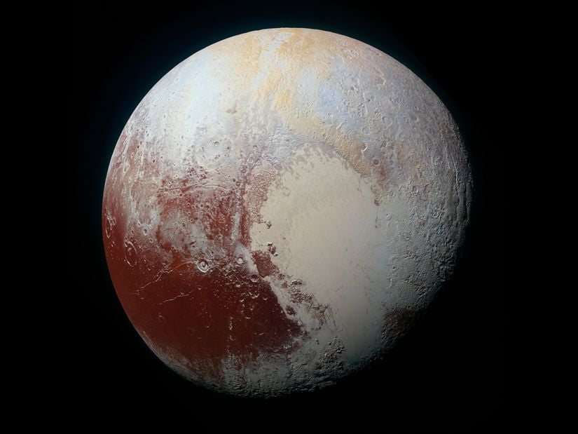 New Horizons aracı tarafından Plüton'un bugüne kadar çekilmiş en net fotoğrafı.