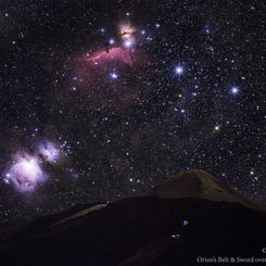  Orion's Belt and Sword over Teide's Peak 