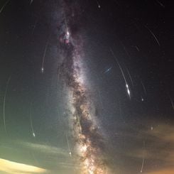 Perseid Meteors over Stonehenge