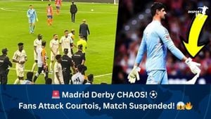 Atletico Madrid Vs Real Madrid Derby Match Suspended