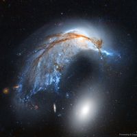  The Porpoise Galaxy from Hubble 
