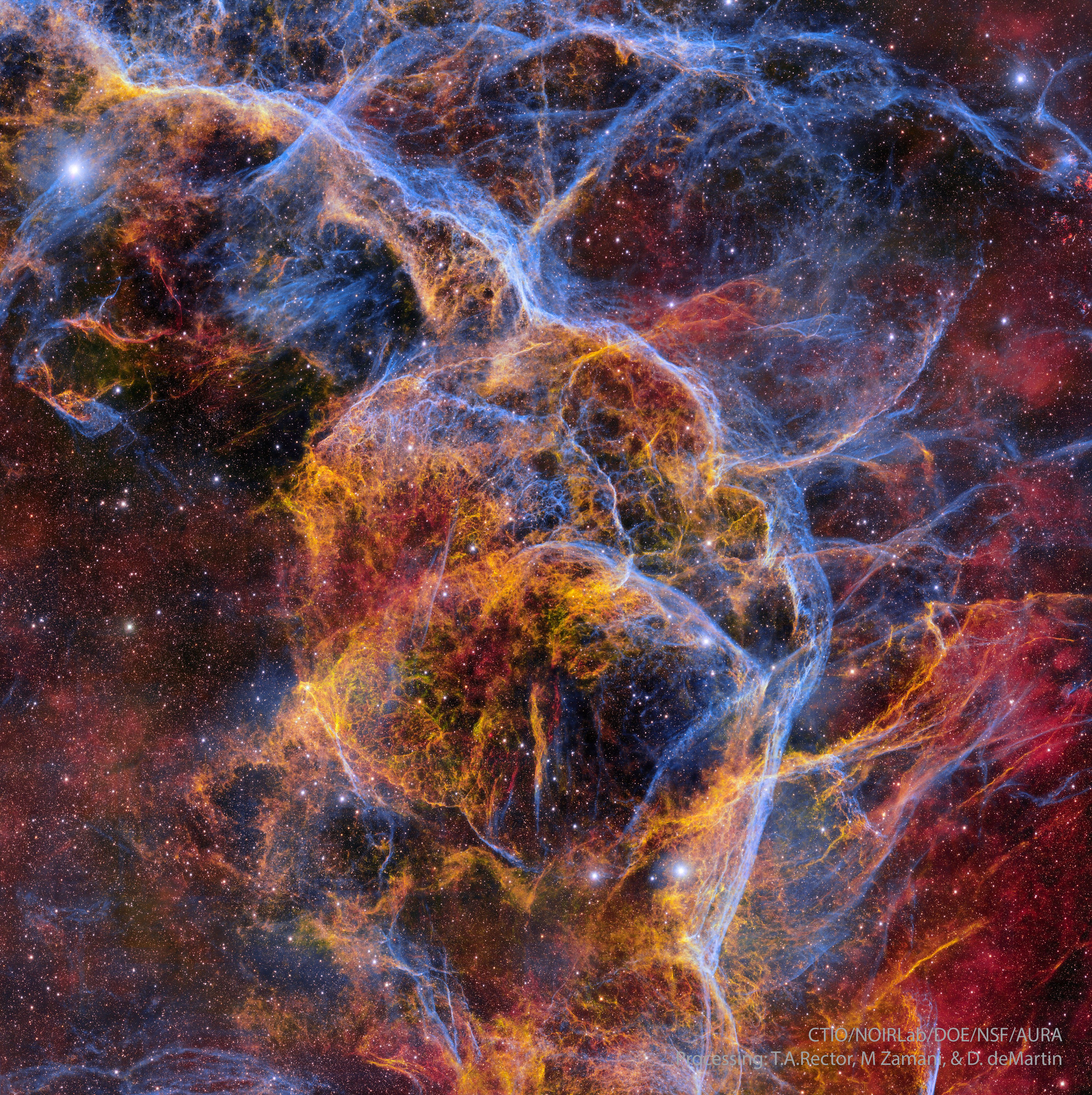 Vela Süpernova Kalıntısının Filamentleri