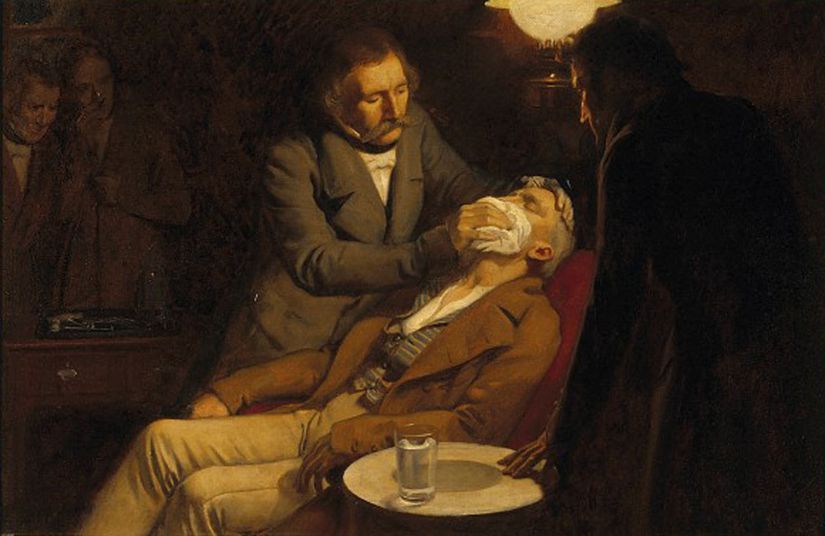 1846'da Morton Tarafından Anestezik Olarak Eterin İlk Kullanımı