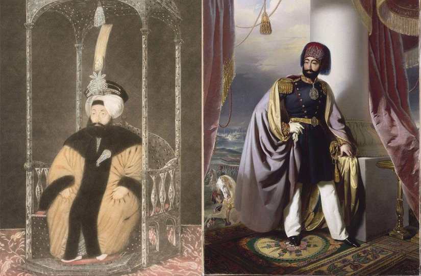 Kıyafet devrimi öncesi ve sonrası 2. Mahmud