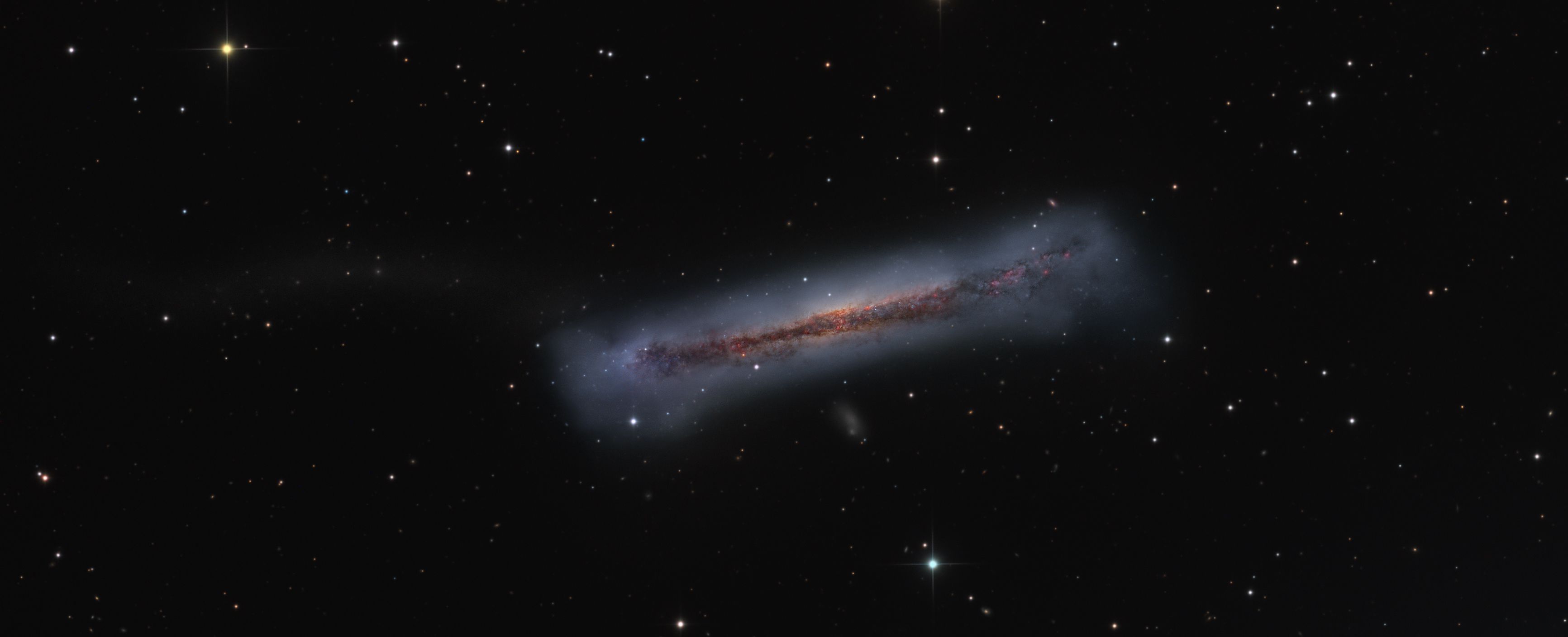  The Tail of the Hamburger Galaxy 