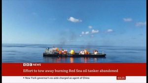 Burning Oil Tanker Rescued From Red Sea Crisis